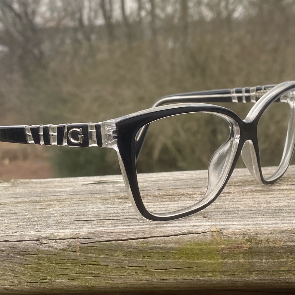 Guess cat-eye Sunglasses frames Black and clear 58[]16 140